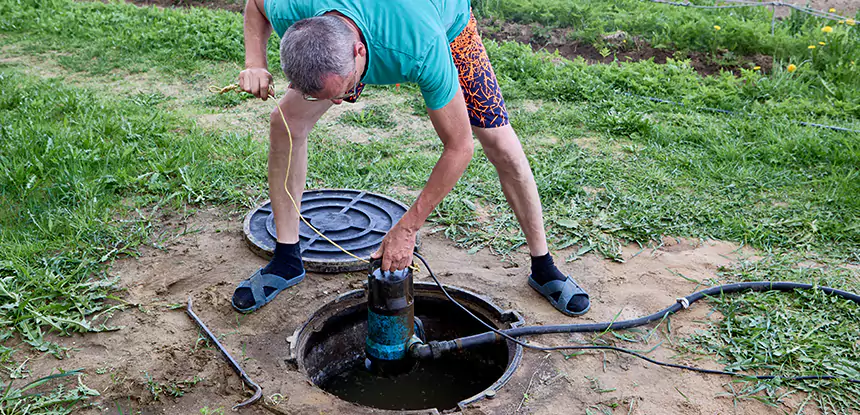 Outdoor Sewage Cleanup in Grayson