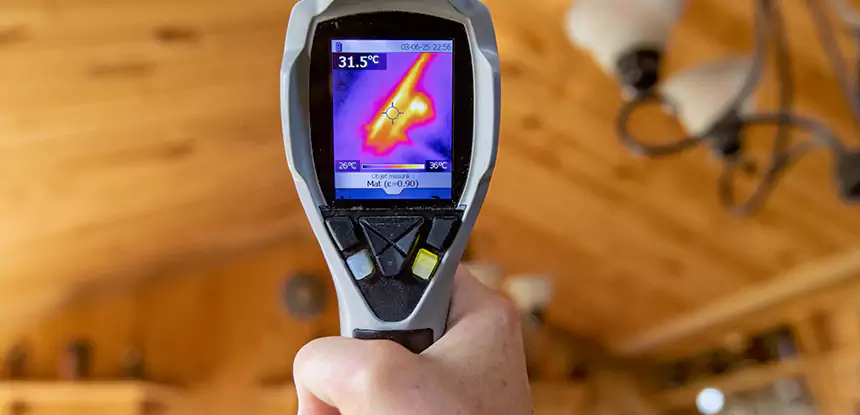 Infrared Camera Roof Leak Detection in Grayson